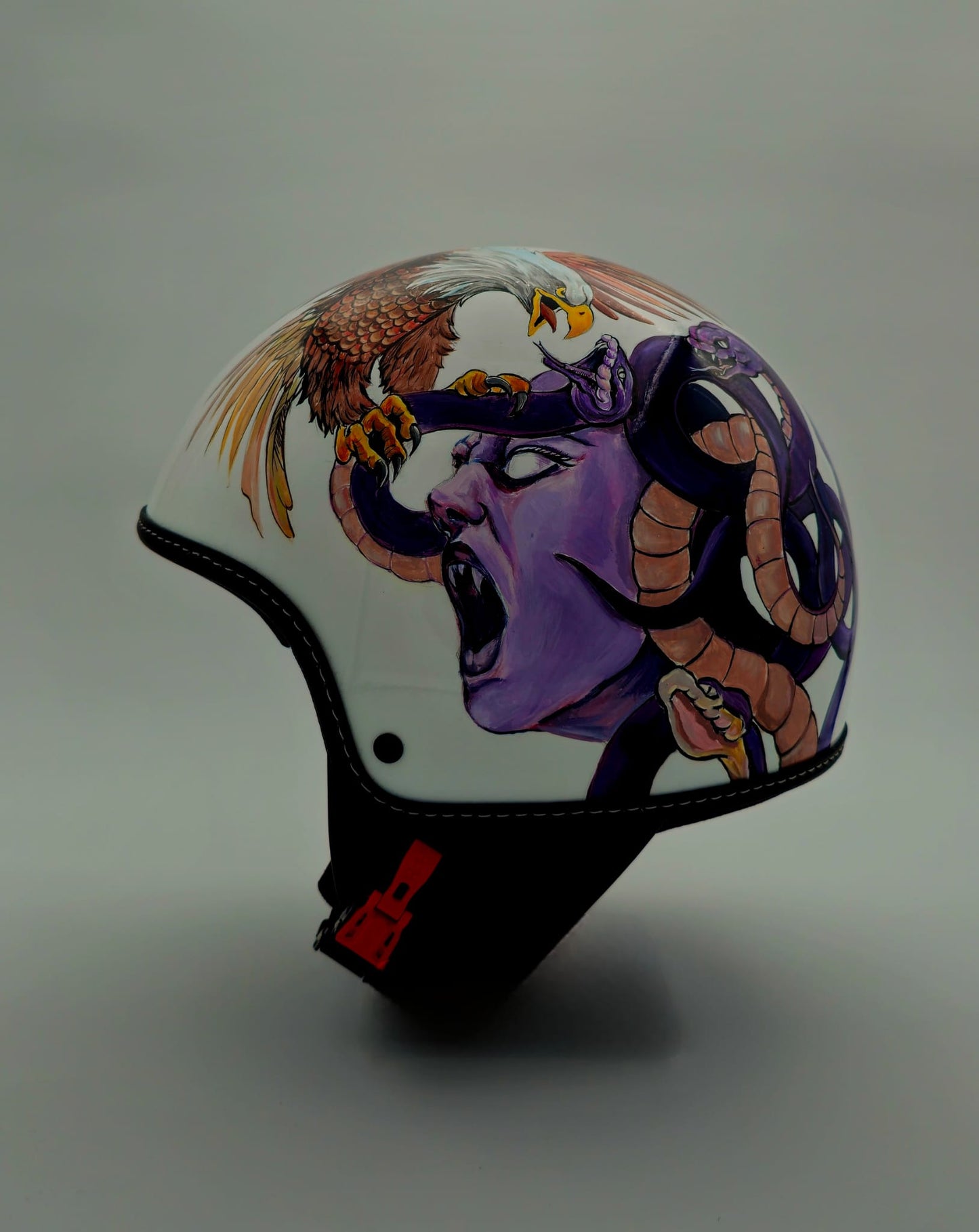 Casco jet dipinto a mano MEDUSA