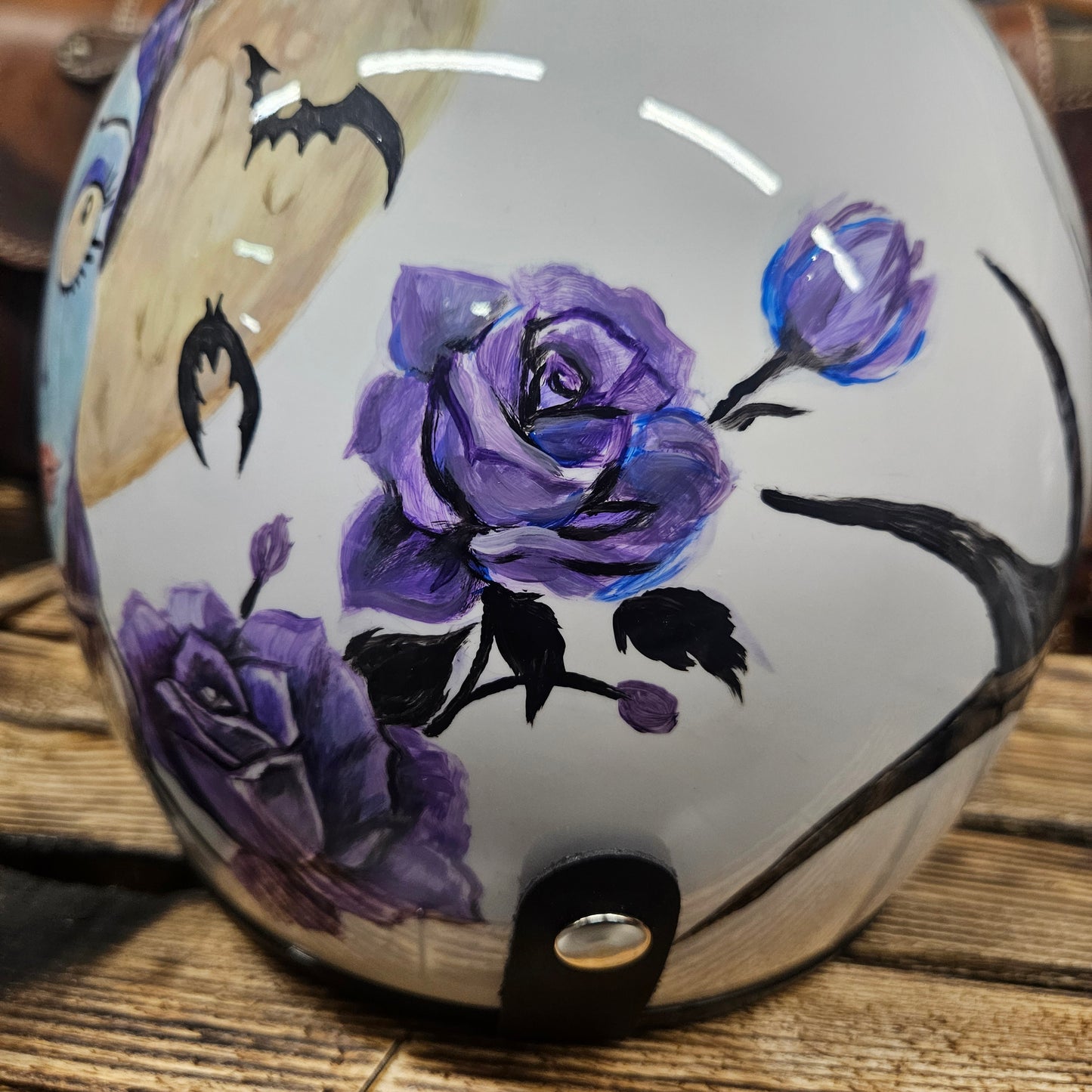 Casco Dipinto a Mano “Gothic Bride” – Edizione Unica TG L