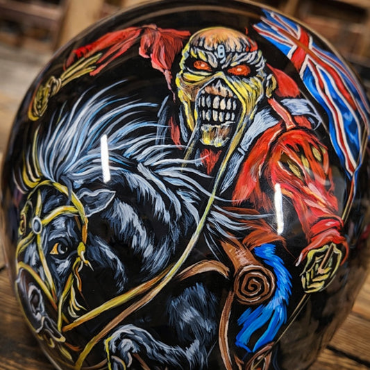 Casco Dipinto a Mano “Iron Rider” – Edizione Unica TG L