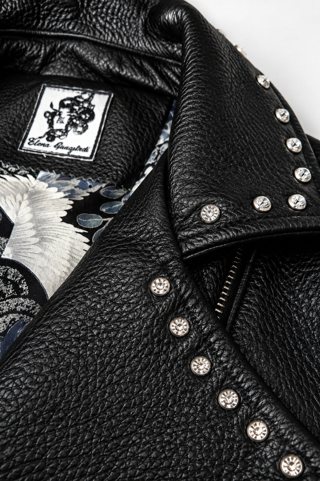 Gilet con Swarovski Made in Italy con Fodera giapponese– Over Cropped