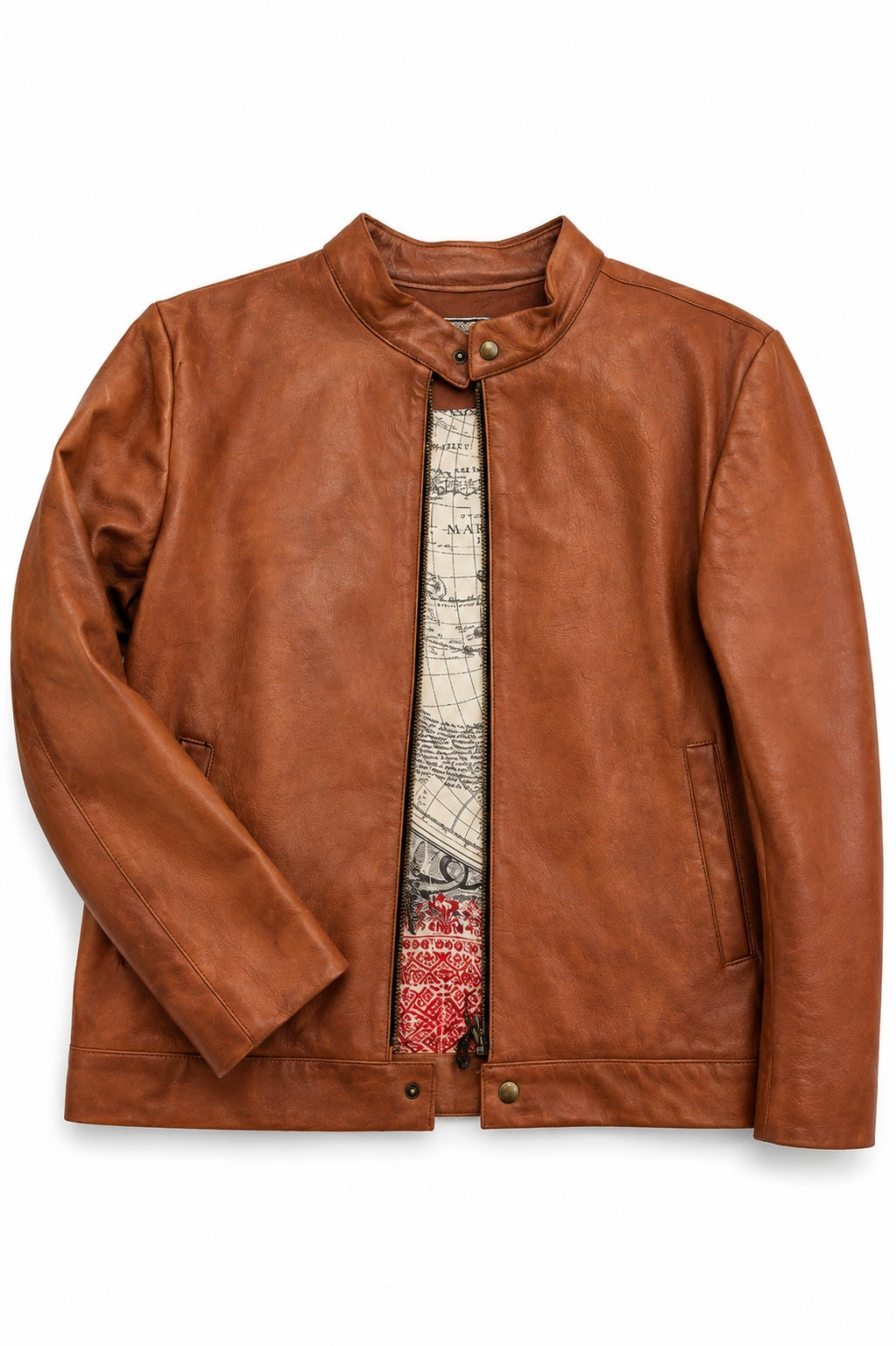 Giacca in pelle- Spirito Indiano_ made in Italy