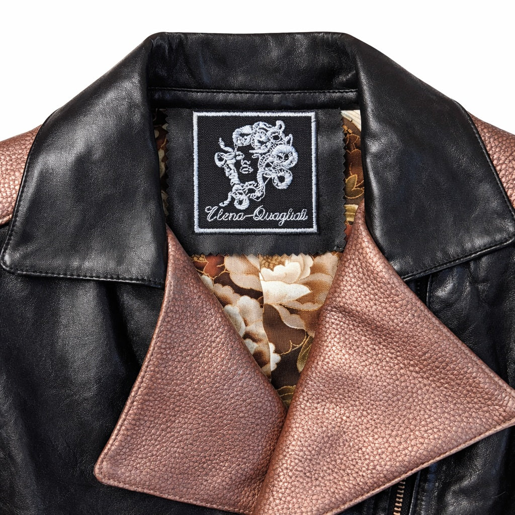 Giacca in Pelle Artigianale Made in Italy con Fodera Giapponese – Over Cropped