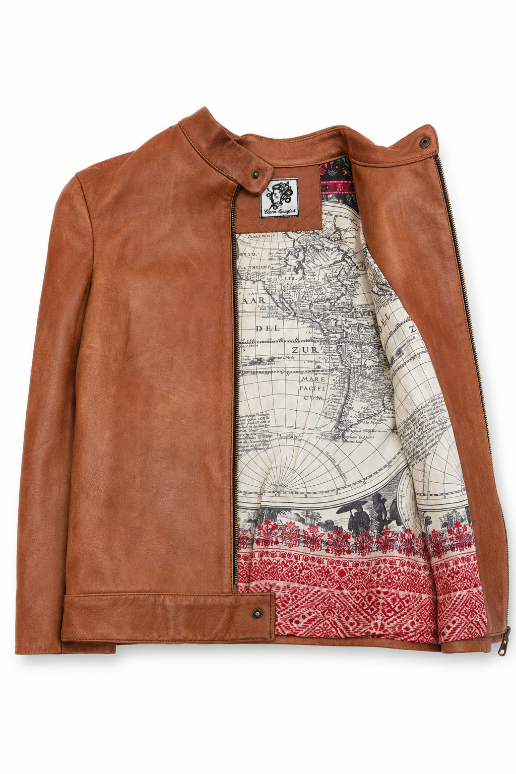 Giacca in pelle- Spirito Indiano_ made in Italy