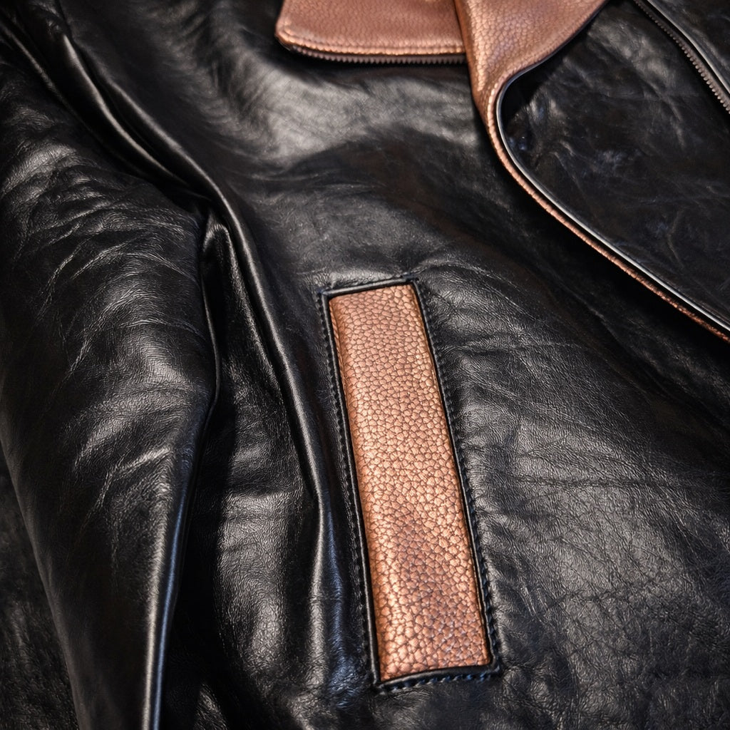 Giacca in Pelle Artigianale Made in Italy con Fodera Giapponese – Over Cropped